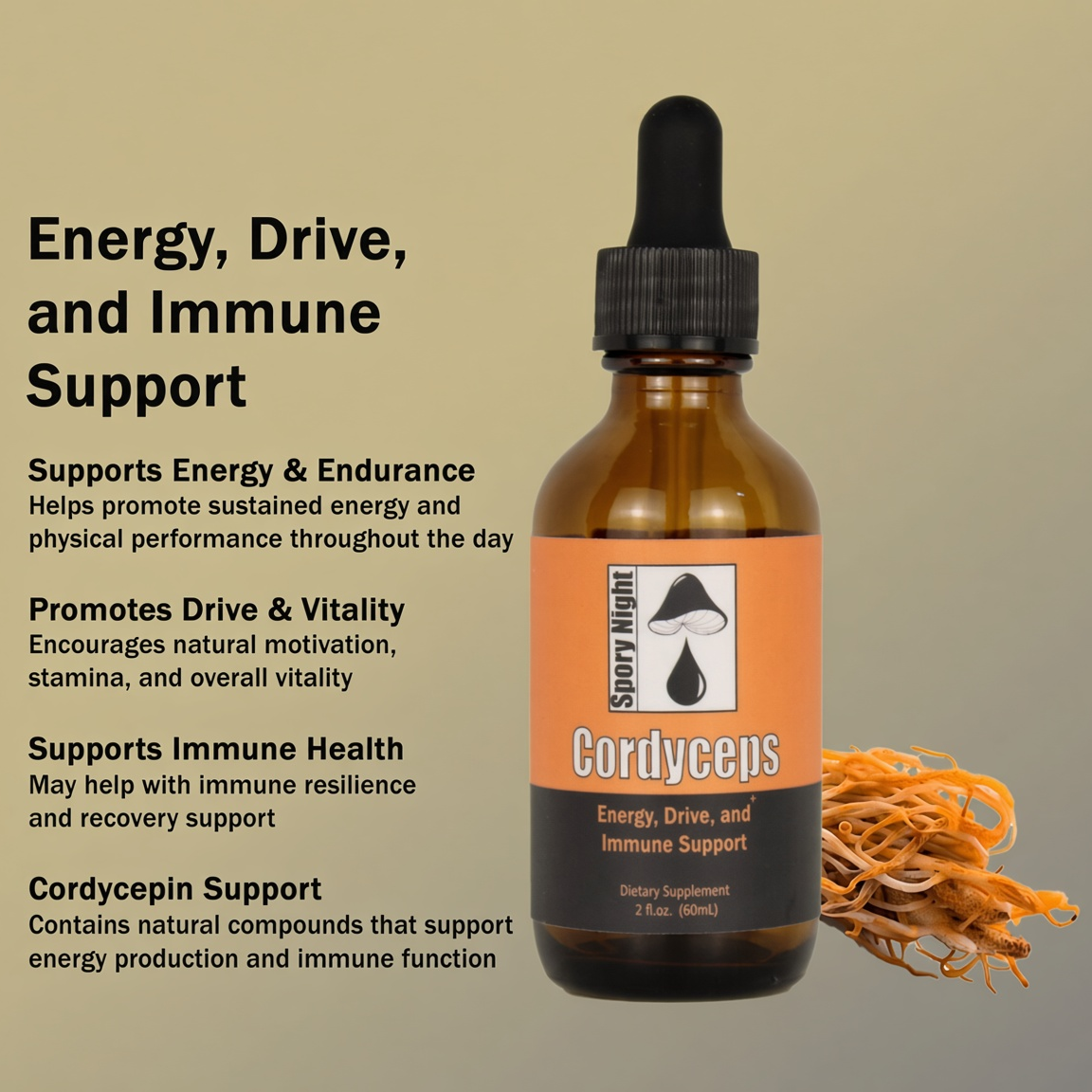Cordyceps Tincture (2fl.oz.)